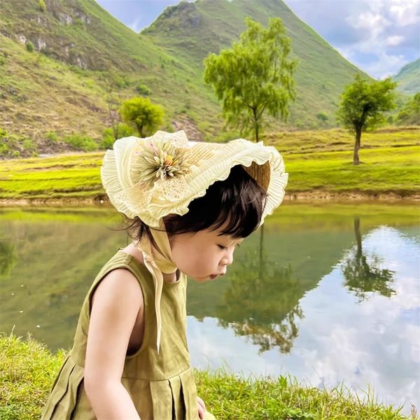 caps hats children's straw hat japanese straw girl cute lace straw sun-shade sun protection hat 220907, Yellow
caps hats children's straw hat japanese straw girl cute lace straw sun-shade sun protection hat 220907, Yellow
