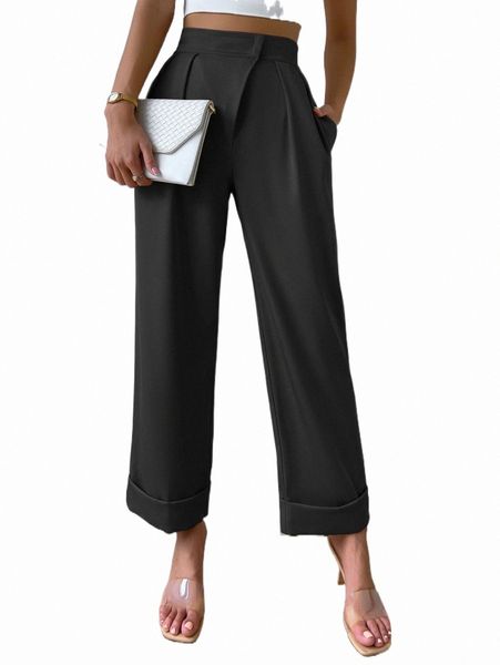 women's pants & capris high waist plicated detail wide leg pants q762#, Black;white
women's pants & capris high waist plicated detail wide leg pants q762#, Black;white