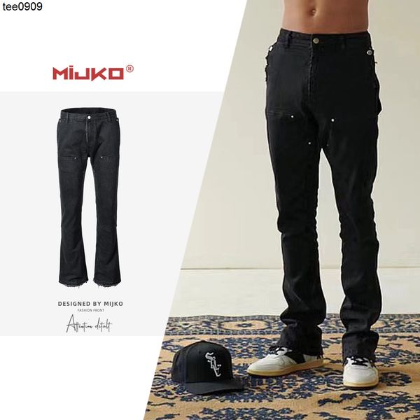 mijko new women's cat must be spliced ask v10 double knee style slightly widened leg black jeans, Blue
mijko new women's cat must be spliced ask v10 double knee style slightly widened leg black jeans, Blue