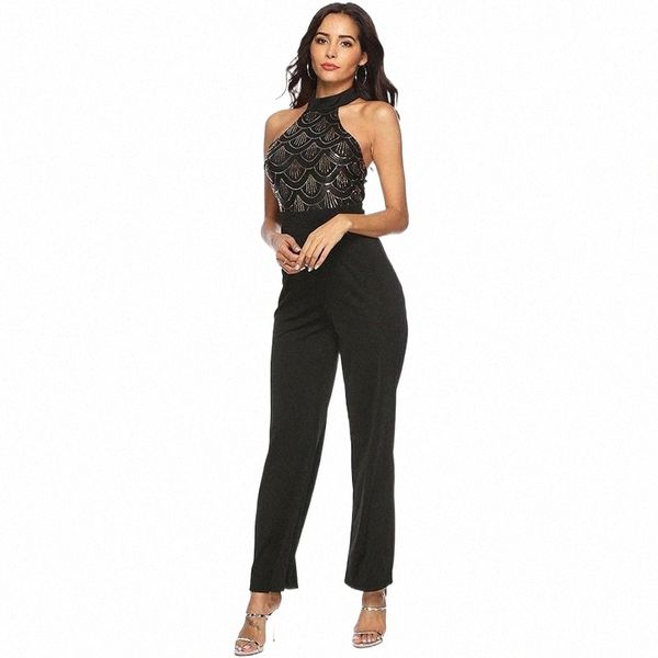 women's jumpsuits & rompers women's jumpsuits & rompers black sequins splice summer bodysuit women one piece body femme halter vin, Black;white
women's jumpsuits & rompers women's jumpsuits & rompers black sequins splice summer bodysuit women one piece body femme halter vin, Black;white
