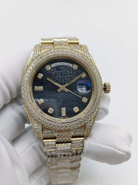 classic watch mens full diamond men's automatic mechanical watches 41mm gold stainless steel strap waterproof man wristwatch men wristw, Slivery;brown
classic watch mens full diamond men's automatic mechanical watches 41mm gold stainless steel strap waterproof man wristwatch men wristw, Slivery;brown