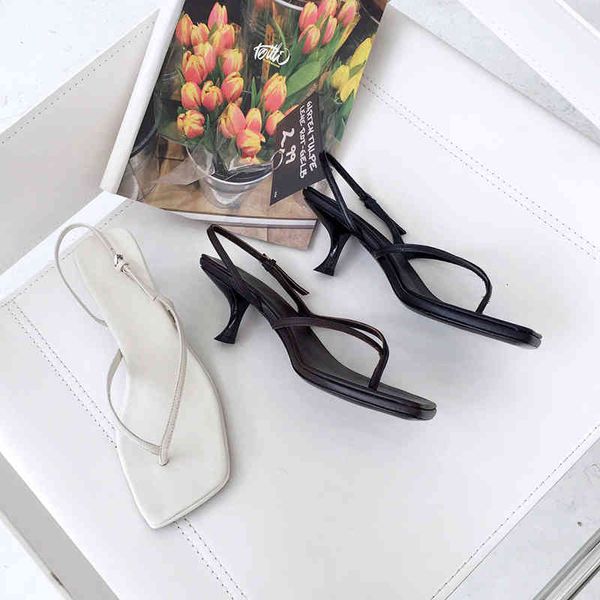 sandals row kendou's herringbone kitten heel of the same style women's summer ribb roman square head clip high heels toe, Black 
sandals row kendou's herringbone kitten heel of the same style women's summer ribb roman square head clip high heels toe, Black