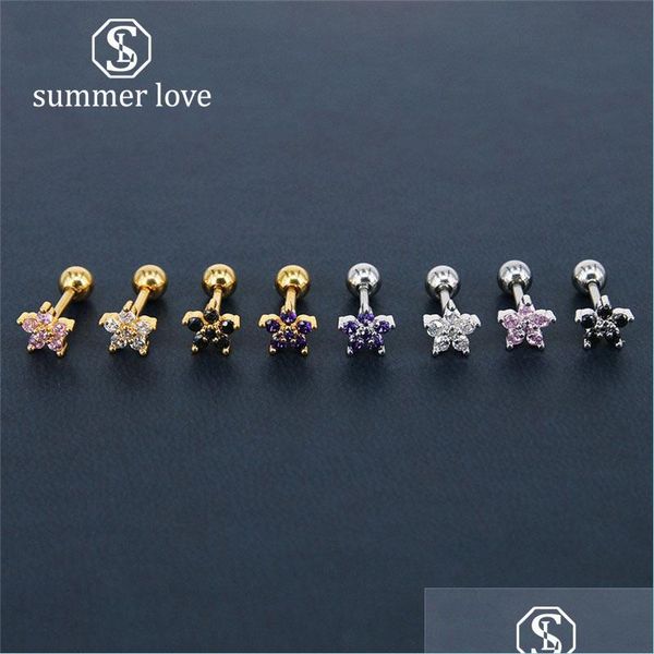 dangle chandelier 4 color small flower 5a flash zircon stud earrings for women girl titanium steel gold sier studs elegant jewelry d dh5yc, Silver
dangle chandelier 4 color small flower 5a flash zircon stud earrings for women girl titanium steel gold sier studs elegant jewelry d dh5yc, Silver