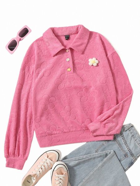 women's hoodies & sweatshirts floral patched drop shoulder teddy sweatshirt r3se#, Black
women's hoodies & sweatshirts floral patched drop shoulder teddy sweatshirt r3se#, Black