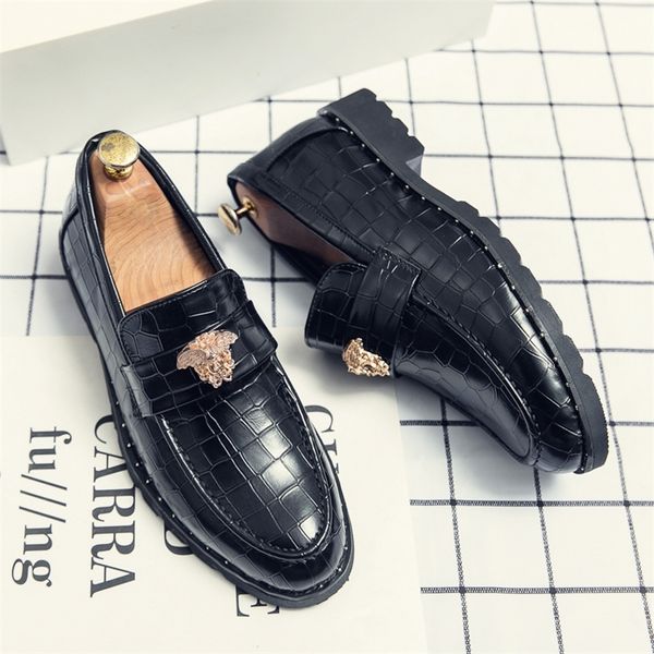 dress shoes fashion men party and wedding handmade loafers italian 's comfortable breathable big size 48 220907, Black
dress shoes fashion men party and wedding handmade loafers italian 's comfortable breathable big size 48 220907, Black
