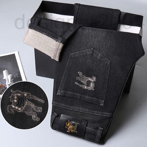 men's jeans designer european straight tube high-quality autumn and winter thick black wash medium high elastic pants of family b whq5, Blue
men's jeans designer european straight tube high-quality autumn and winter thick black wash medium high elastic pants of family b whq5, Blue