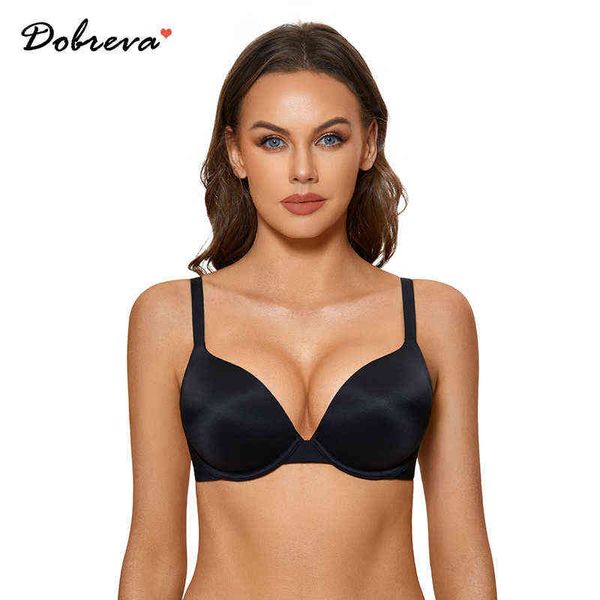dobreva women's push up bra plunge full coverage t shirt bras comfortable padded underwire t220824, Red;black
dobreva women's push up bra plunge full coverage t shirt bras comfortable padded underwire t220824, Red;black