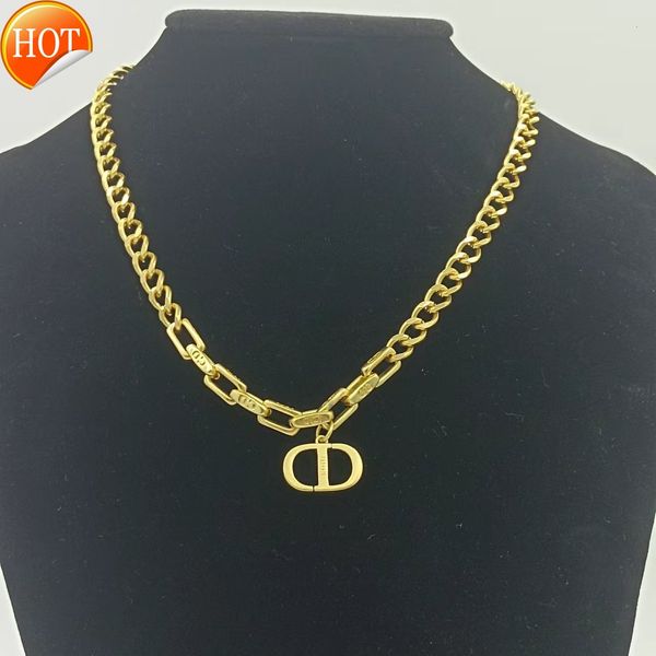 d family di family's new necklace cd letter high-grade light luxury simple cuban hip-hop neck chain factory direct sale, Black
d family di family's new necklace cd letter high-grade light luxury simple cuban hip-hop neck chain factory direct sale, Black