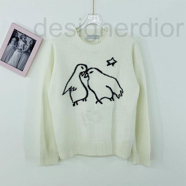 women's knits & tees designer autumn new bird jacquard letter pullover round neck sweater long sleeve loose fashion cashmere pure color, White
women's knits & tees designer autumn new bird jacquard letter pullover round neck sweater long sleeve loose fashion cashmere pure color, White