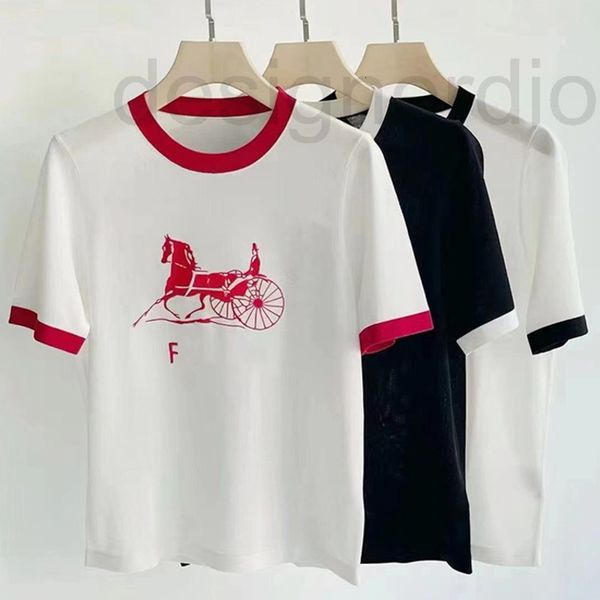 women's knits & tees designer ce sweater summer alphabet carriage embroidery british aristocratic round neck short sleeve t-shirt tempe, White
women's knits & tees designer ce sweater summer alphabet carriage embroidery british aristocratic round neck short sleeve t-shirt tempe, White