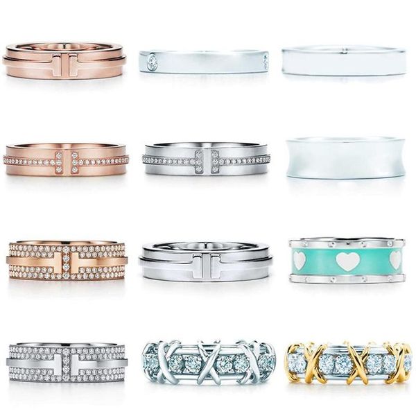 cluster rings tfv tif original 925 sterling silver simple elegant classic ring series flat diy jewelry for women whol263v, Golden;silver
cluster rings tfv tif original 925 sterling silver simple elegant classic ring series flat diy jewelry for women whol263v, Golden;silver