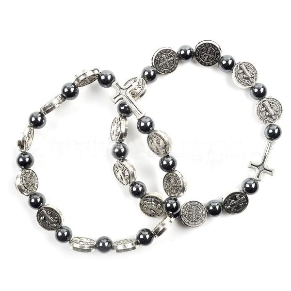 other bracelets religious bracelets hematite beaded bangle with cross charm prayer rosary jewelry elastic hand strings bracelet q256f dhbc4, Golden;silver
other bracelets religious bracelets hematite beaded bangle with cross charm prayer rosary jewelry elastic hand strings bracelet q256f dhbc4, Golden;silver