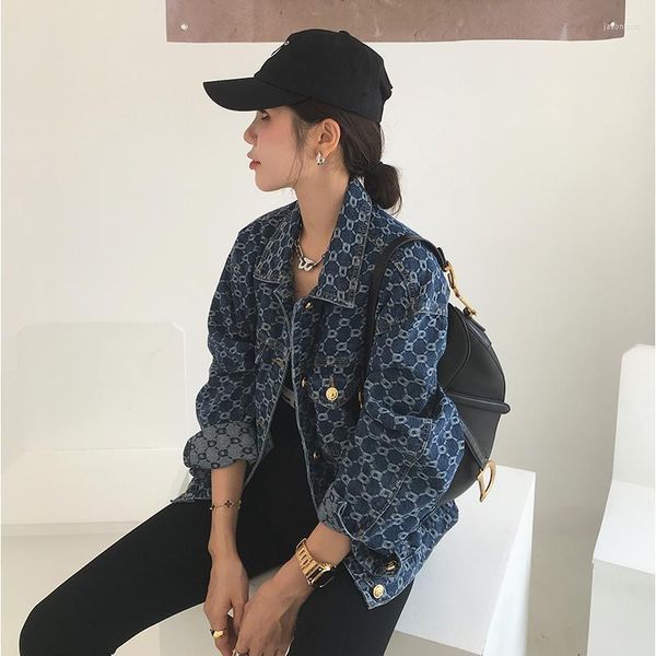 women's jackets autumn winter women denim coats design sense stitching lapel short jacket large size loose casual elegant lady clothing, Black;brown
women's jackets autumn winter women denim coats design sense stitching lapel short jacket large size loose casual elegant lady clothing, Black;brown