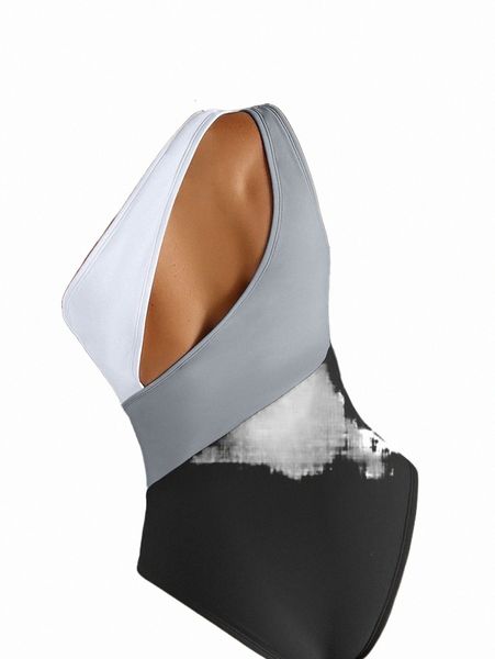 women's swimwear colorblock cut out one shoulder one piece swimsuit h10p#, White;black
women's swimwear colorblock cut out one shoulder one piece swimsuit h10p#, White;black