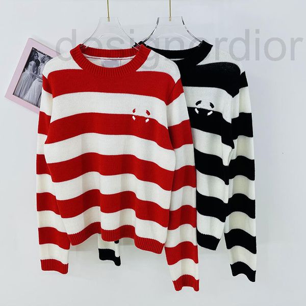 women's knits & tees designer new products in early autumn xiaoxiang round neck striped sweater color contrast white loose and thin lon
women's knits & tees designer new products in early autumn xiaoxiang round neck striped sweater color contrast white loose and thin lon
