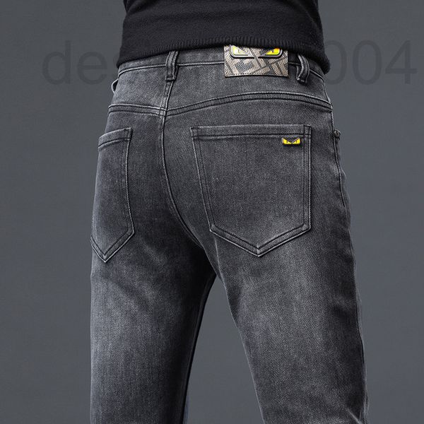 men's jeans designer hong kong fashion brand slim fit leggings autumn and winter style korean trend kid versatile casual pants e8lm, Blue
men's jeans designer hong kong fashion brand slim fit leggings autumn and winter style korean trend kid versatile casual pants e8lm, Blue