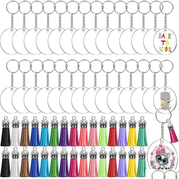 keychains acrylic keychain making kit with tassel pendant diy craft transparent circle discs key rings round keychains bla bdejewelry dhjz3, Silver
keychains acrylic keychain making kit with tassel pendant diy craft transparent circle discs key rings round keychains bla bdejewelry dhjz3, Silver