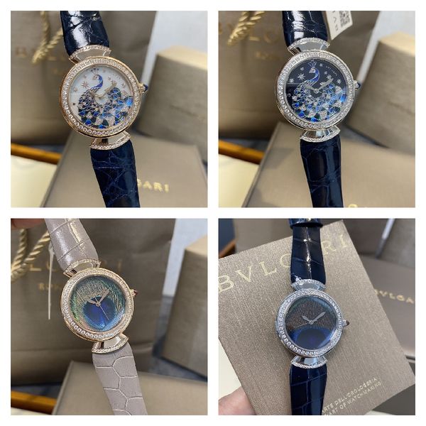 montre de luxe womens watches 30mm imported swiss quartz movement fine steel case leather strap diamond watch wristwatches, Slivery;brown
montre de luxe womens watches 30mm imported swiss quartz movement fine steel case leather strap diamond watch wristwatches, Slivery;brown