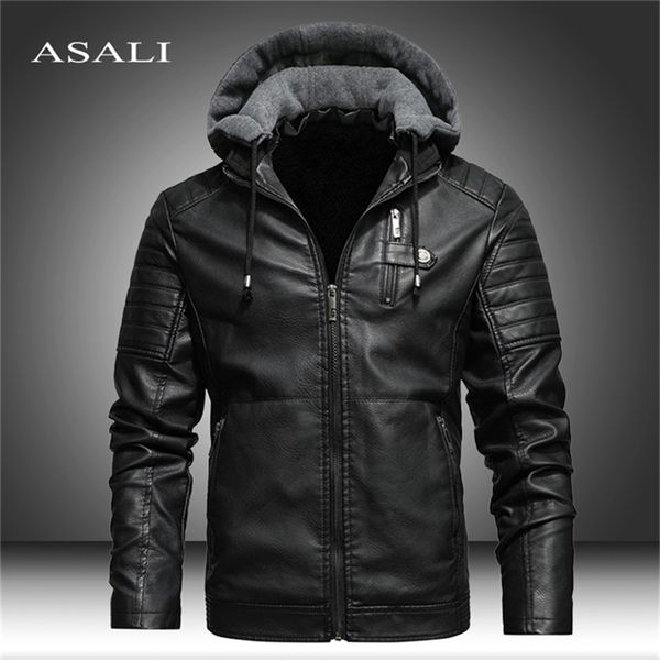 men's leather faux winter jackets coat motorcylce casual fleece thicken motorcycle pu jacket biker warm brand clothing 220906, Black
men's leather faux winter jackets coat motorcylce casual fleece thicken motorcycle pu jacket biker warm brand clothing 220906, Black