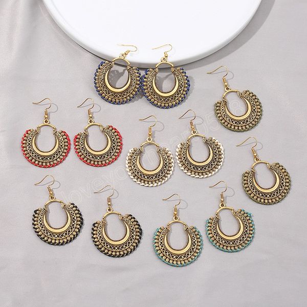bohemian vintage fashion dangle earrings for women carved hollow geometric drop india earrings boho jewelry wholesale, Silver
bohemian vintage fashion dangle earrings for women carved hollow geometric drop india earrings boho jewelry wholesale, Silver