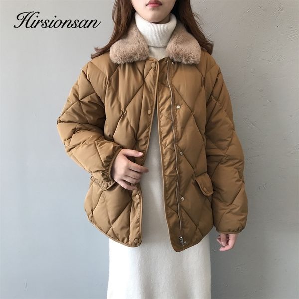 womens down parkas hirsionsan turndown collar coat women elegant winter jackets korean vintage quilted puffer highquality warm 220906, Black
womens down parkas hirsionsan turndown collar coat women elegant winter jackets korean vintage quilted puffer highquality warm 220906, Black