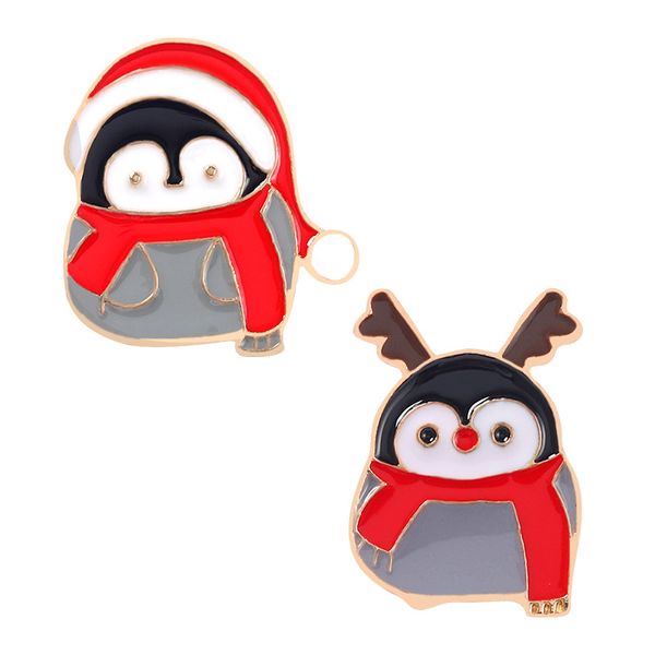 cartoon animal christmas hat penguin brooch for women gold plated badge snowman enamel pins jewelry accessories, Gray
cartoon animal christmas hat penguin brooch for women gold plated badge snowman enamel pins jewelry accessories, Gray