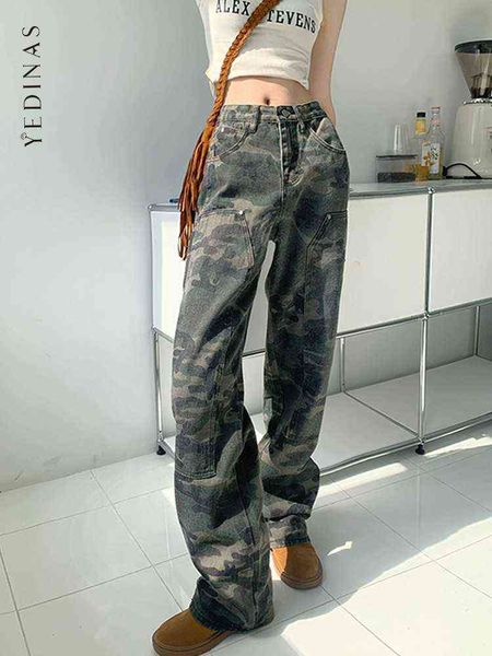 women's jeans yedinas baggy jeans y2k women streetwear high waisted denim camouflage jeans hip pop loose cargo pants female korean fash, Blue
women's jeans yedinas baggy jeans y2k women streetwear high waisted denim camouflage jeans hip pop loose cargo pants female korean fash, Blue