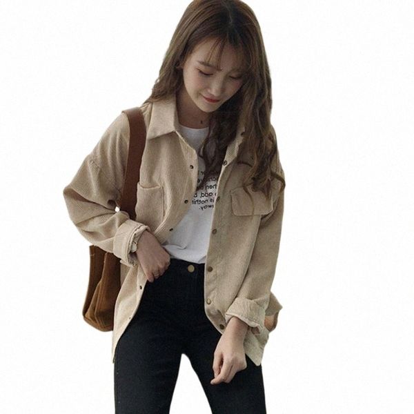 women's jackets women harajuku corduroy jackets fashion long sleeve preppy wide waist turn down collar jacket spring autumn girl pocket, Black;brown
women's jackets women harajuku corduroy jackets fashion long sleeve preppy wide waist turn down collar jacket spring autumn girl pocket, Black;brown