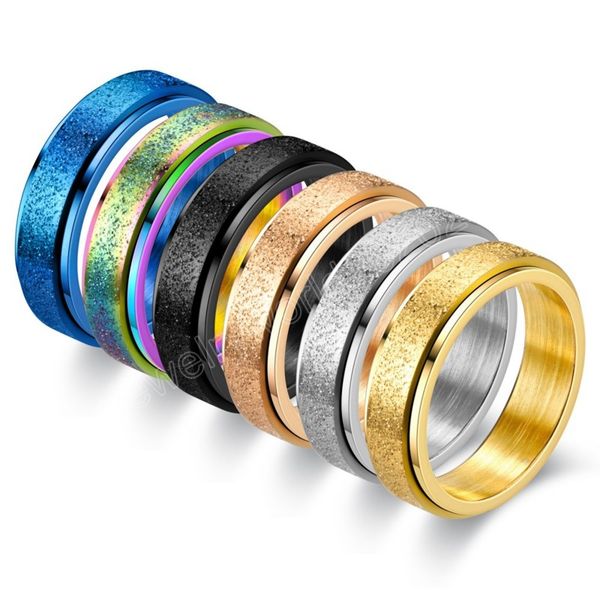 men&women new 6mm ring stainless steel frosted sand ring men and women rings couple wedding engagement jewelry, Silver
men&women new 6mm ring stainless steel frosted sand ring men and women rings couple wedding engagement jewelry, Silver