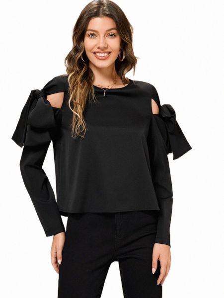 women's blouses & shirts x mina tie cold shoulder keyhole back blouse t77r#, White
women's blouses & shirts x mina tie cold shoulder keyhole back blouse t77r#, White