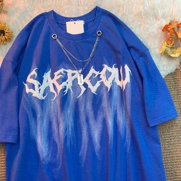 women's t-shirt haze blue american style european and american retro design t-shirt men and women summer national fashion lovers short, White
women's t-shirt haze blue american style european and american retro design t-shirt men and women summer national fashion lovers short, White