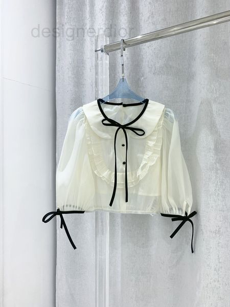 women's t-shirt designer 2022 summer french court sweet foreign style lace up bow oac5, White
women's t-shirt designer 2022 summer french court sweet foreign style lace up bow oac5, White