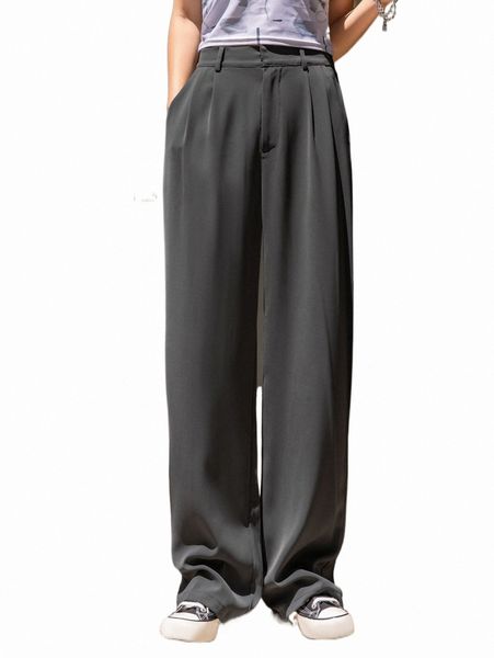 women's suits & blazers dazy high waist plicated detail tailored pants o8g6#, White;black