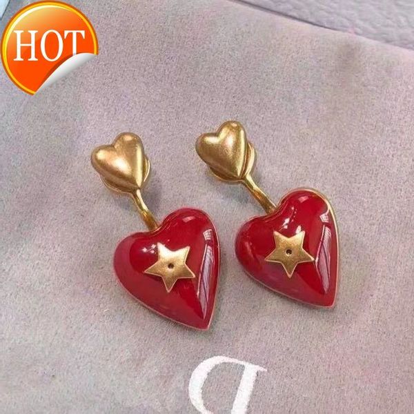 d family di new love earrings women's high-grade sense red heart temperament network star tide factory direct sale, Golden
d family di new love earrings women's high-grade sense red heart temperament network star tide factory direct sale, Golden