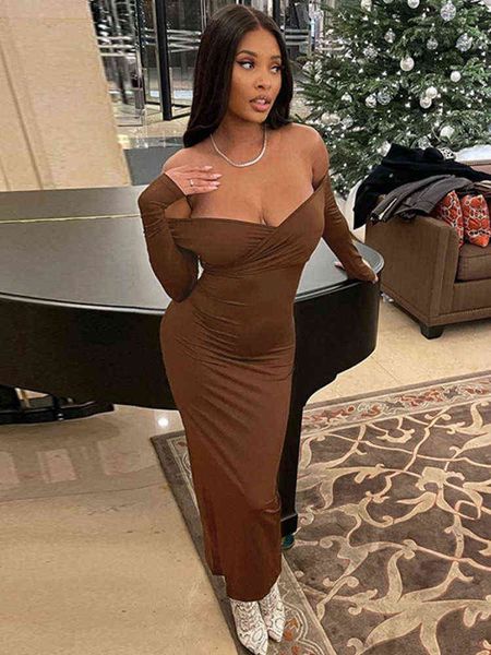casual dresses mozision off-shoulder strapless backless midi dress women robe autumn new full sleeve bodycon long dress vestido t220831, Black;gray
casual dresses mozision off-shoulder strapless backless midi dress women robe autumn new full sleeve bodycon long dress vestido t220831, Black;gray