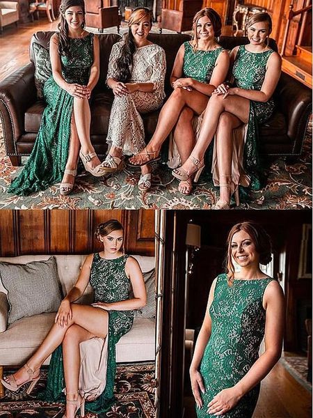 vintage lace green bridesmaid dresses ever pretty appliques high split mermaid wedding guests dresses 2023, White;pink
vintage lace green bridesmaid dresses ever pretty appliques high split mermaid wedding guests dresses 2023, White;pink
