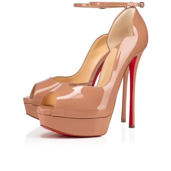 pumps sandals high heels fashion women's dress shoes round chick alta 150 mm summer ladies platform fish mouth ankle strap patent leath, Black
pumps sandals high heels fashion women's dress shoes round chick alta 150 mm summer ladies platform fish mouth ankle strap patent leath, Black