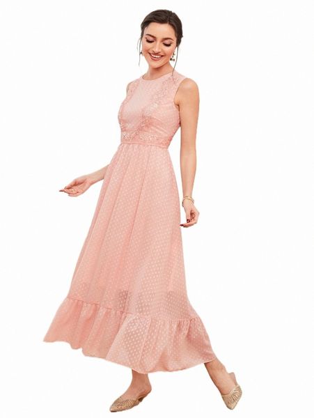 casual dresses lace panel ruffle hem swiss dot chiffon dress b8tc#, Black;gray
casual dresses lace panel ruffle hem swiss dot chiffon dress b8tc#, Black;gray