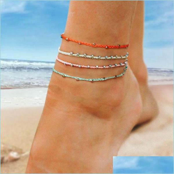 other bracelets bohemian anklet bracelet handmade braided rope anklets adjustable friendship foot jewelry for women party fa lulubaby dhwxk, Golden;silver
other bracelets bohemian anklet bracelet handmade braided rope anklets adjustable friendship foot jewelry for women party fa lulubaby dhwxk, Golden;silver