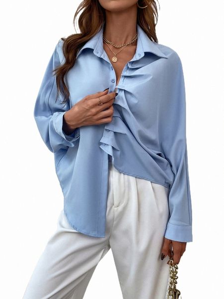 women's blouses & shirts solid batwing sleeve ruched asymmetrical shirt i18d#, White
women's blouses & shirts solid batwing sleeve ruched asymmetrical shirt i18d#, White