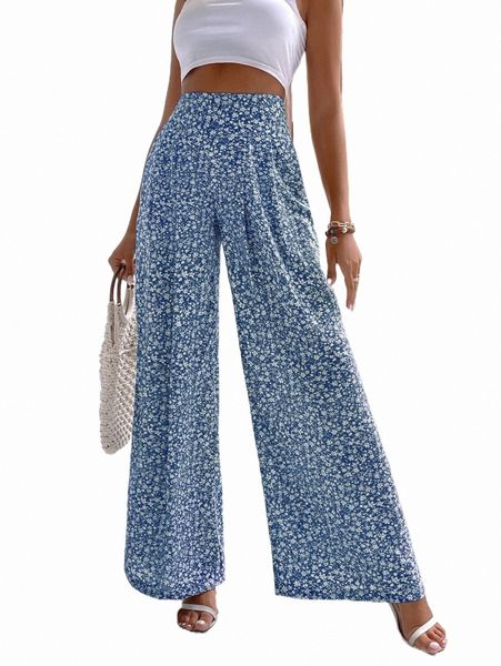 women's pants & capris ditsy floral high waist plicated detail wide leg pants n7g1#, Black;white
women's pants & capris ditsy floral high waist plicated detail wide leg pants n7g1#, Black;white