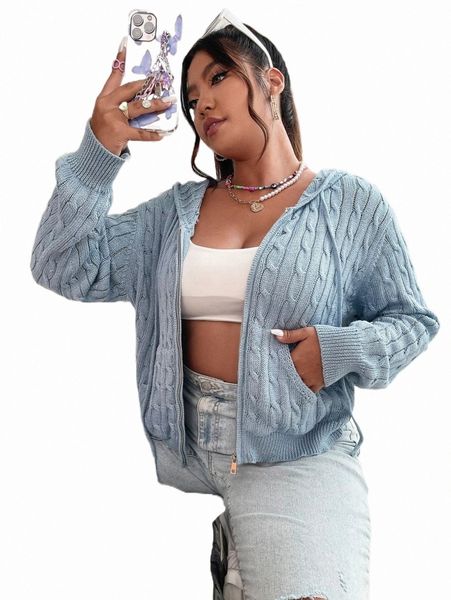 plus size t-shirt plus drop shoulder drawstring hooded cable knit cardigan i1gh#, Black
plus size t-shirt plus drop shoulder drawstring hooded cable knit cardigan i1gh#, Black