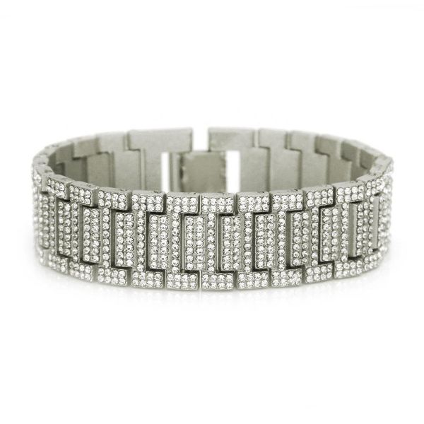 other bracelets men jewelry gold plated cz watch band bracelet hip hop bling crystal rhinestone cuban chain bangle drop deli lulubaby dhu6q, Golden;silver
other bracelets men jewelry gold plated cz watch band bracelet hip hop bling crystal rhinestone cuban chain bangle drop deli lulubaby dhu6q, Golden;silver