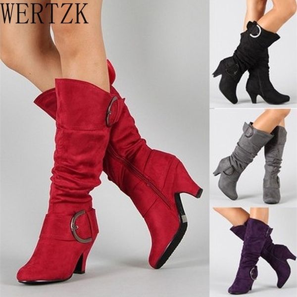 boots large size 43 knee high boots women autumn faux suede buckle fashion spike heels woman shoes winter zapatos de mujer 220907, Black
boots large size 43 knee high boots women autumn faux suede buckle fashion spike heels woman shoes winter zapatos de mujer 220907, Black