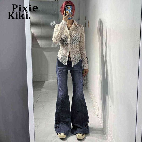 women's jeans pixiekiki high waist flare jeans y2k grunge clothes denim trousers vintage bell bottoms for women pants streetwear p67-ee, Blue
women's jeans pixiekiki high waist flare jeans y2k grunge clothes denim trousers vintage bell bottoms for women pants streetwear p67-ee, Blue
