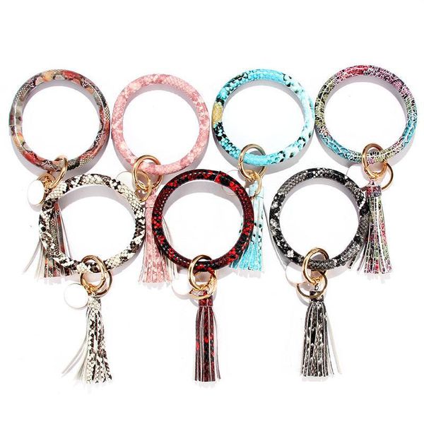other bracelets snakeskin pattern leather wristlet bracelet with tassel large circle key ring bracelets holder fashion keychain for g dhd8p, Golden;silver
other bracelets snakeskin pattern leather wristlet bracelet with tassel large circle key ring bracelets holder fashion keychain for g dhd8p, Golden;silver