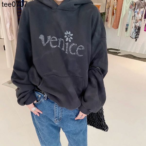 designer men's sports hoodies venice trendy letter foam printing high street wash used thin hoodie, Black
designer men's sports hoodies venice trendy letter foam printing high street wash used thin hoodie, Black