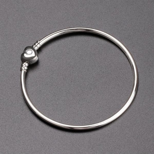 luxury fashion women silver bangle bracelet love heart bracelet for pandora charm european beads bracelet with original box jewelr282n, Black
luxury fashion women silver bangle bracelet love heart bracelet for pandora charm european beads bracelet with original box jewelr282n, Black