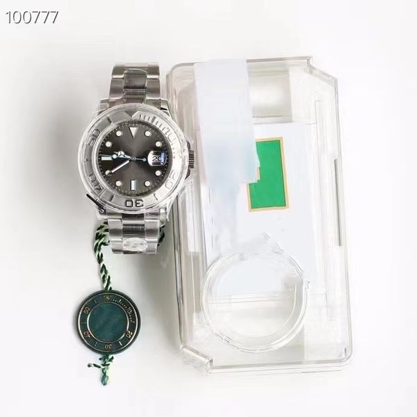 business men's automatic mechanical watch 40mm yacht collection strap and case imported 904 steel cast sapphire glass mirror fashion pe, Slivery;brown
business men's automatic mechanical watch 40mm yacht collection strap and case imported 904 steel cast sapphire glass mirror fashion pe, Slivery;brown