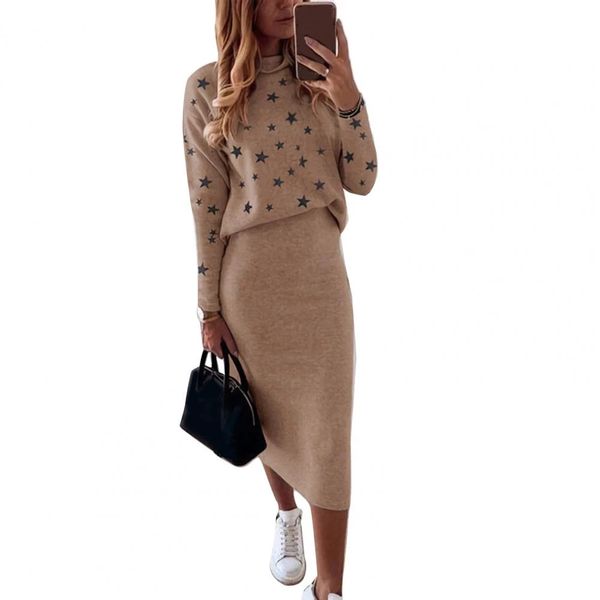 women two piece dress set sweater skirt sweatshirt bodycon knitted pencil skirt suit, White
women two piece dress set sweater skirt sweatshirt bodycon knitted pencil skirt suit, White